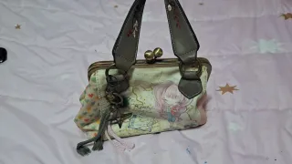 Bolso multicolor con estampado de mapa