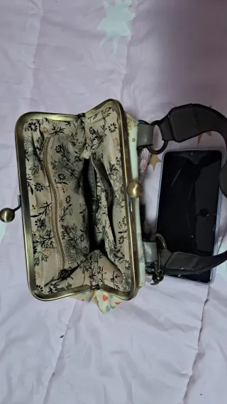 Bolso multicolor con estampado de mapa