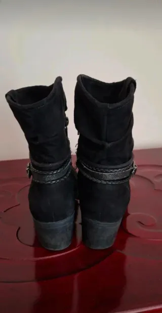 Botines de mujer, color negro, talla 37