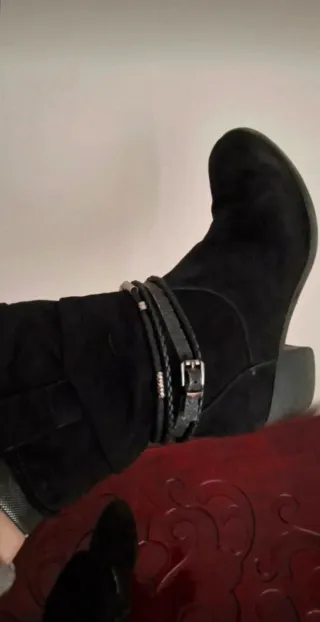 Botines de mujer, color negro, talla 37