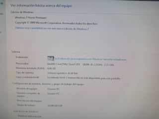 PC Intel Core i2 4GB RAM + Monitor HP