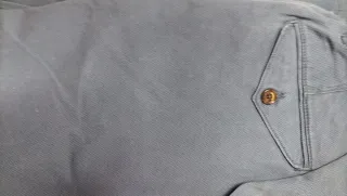 Pantalón Chino T-44 Azul. Un sólo uso.