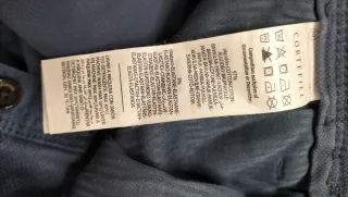 Pantalón Chino T-44 Azul. Un sólo uso.