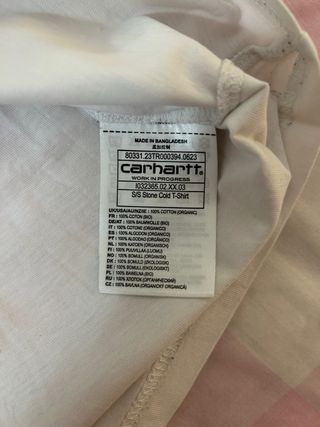 Camiseta Carhartt WIP XL Blanca con diseño