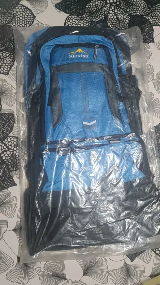 Mochila de viaje azu
