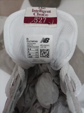 Zapatilla NB  Rosa y Blanco