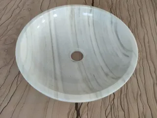 Lavabo de mármol Blanco Macael veteado pulido
