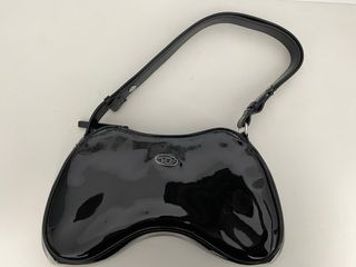 Bolso Hombro Diesel Negro Brillante