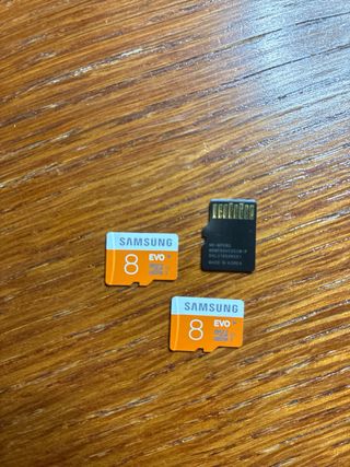 3 Tarjetas Micro SD Samsung EVO 8GB