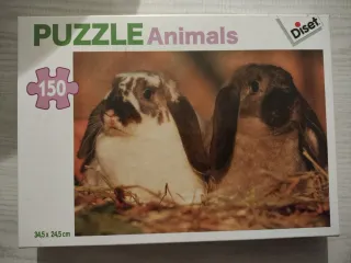Puzzle Diset Animales 150 Piezas Conejos