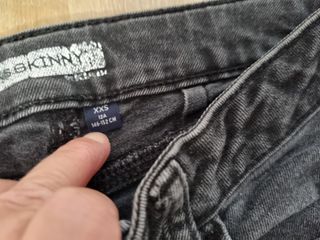 Pantalones vaqueros negros T. XXS