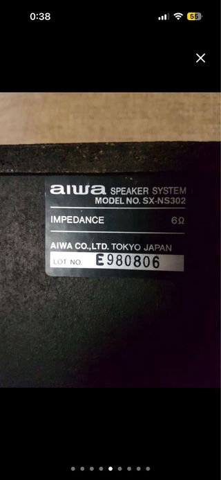 Pareja Altavoces Aiwa SX-NSZ302 Vintage