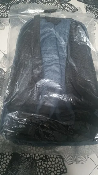 Mochila de viaje azul