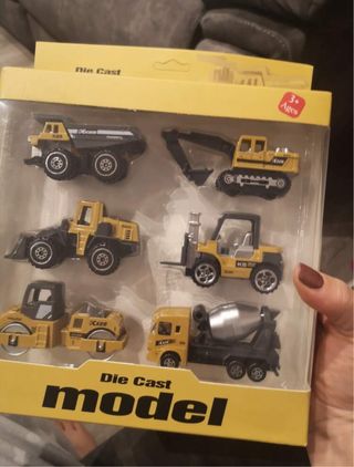 Set 6 Camiones Construcción Die Cast metal!!