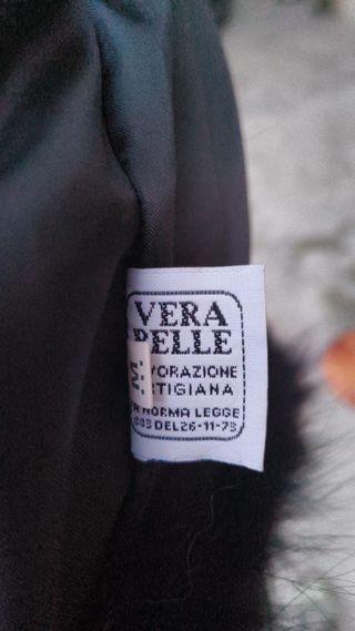 Pelliccia nera corta - Made in Italy