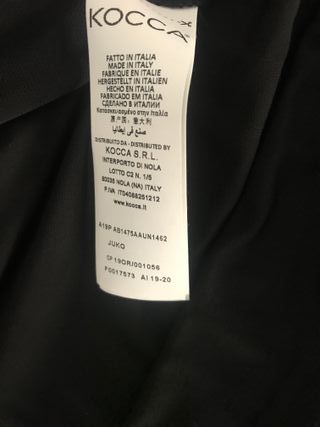 Abito Kocca paillettes arancioni e nero TG M