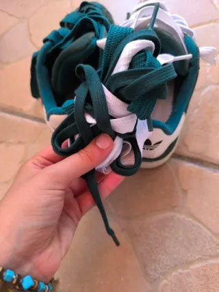 Adidas Campus 00s Scarpa Verde e Bianca N 37 e ⅔