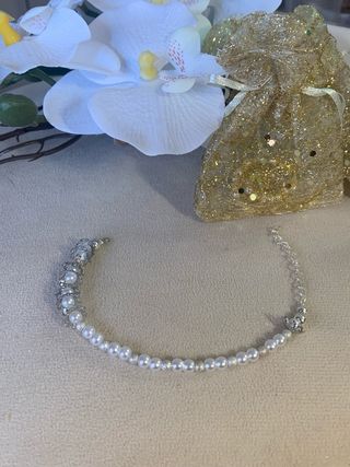 Bracciale artigianale perle e angeli