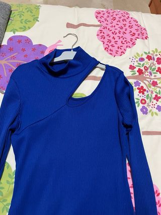 Vestido de invierno azul