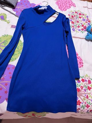 Vestido de invierno azul