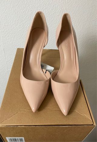 Zapatos de tacón Mango Audrey rosa