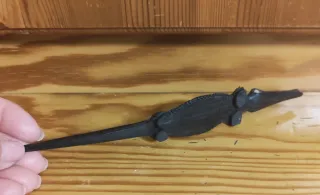 Coccodrillo in legno artigianale