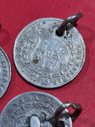 3 Reales de Plata  de Isabel II 1848, 1850 y 1851.
