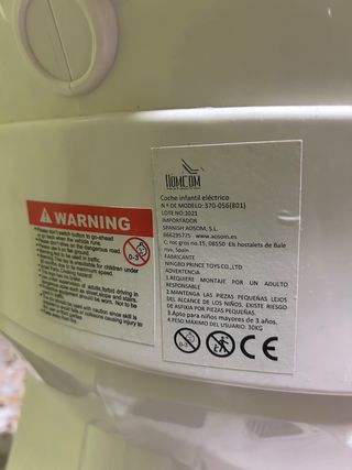 Vespa Eléctrica Infantil Blanca