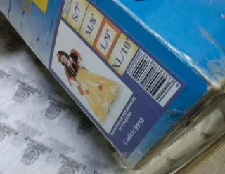 Vestito Carnevale Biancaneve Taglia L