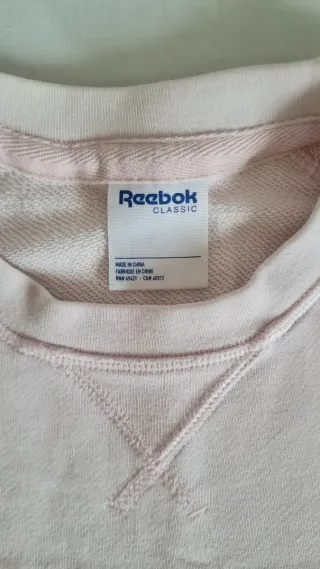 Sudadera Reebok Rosa Palo Clásica