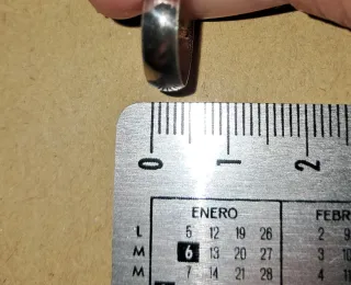 Aros Plata Ley Media Caña