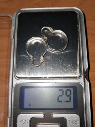 Aros Plata Ley Media Caña