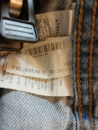 Originale minigonna in denim Pull & Bear light blu