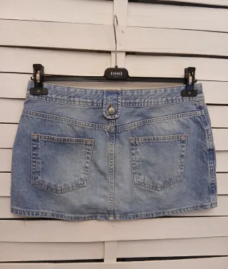 Originale minigonna in denim Pull & Bear light blu