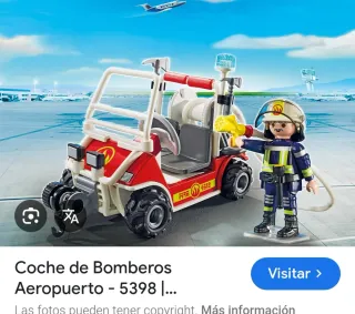 Playmobil C.A. 70335 Bomberos y 5398 coche aeropue