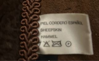 Abrigo largo de piel marrón