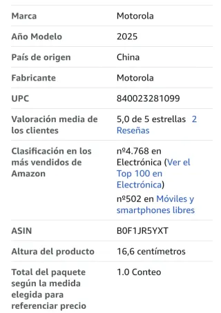 Motorola Moto G15 128GB Gris Nuevo