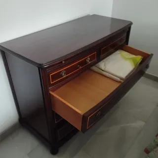 Dormitorio infantil caoba