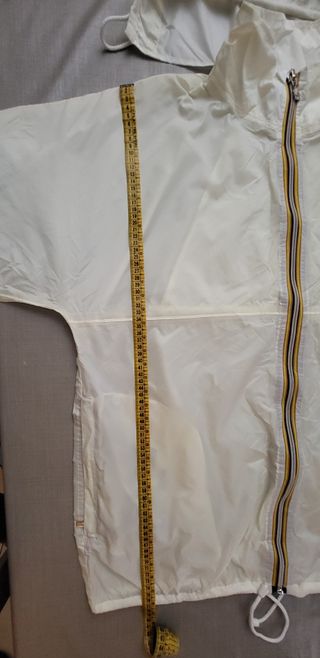 K-Way impermeabile bianco da uomo