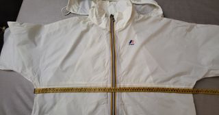 K-Way impermeabile bianco da uomo