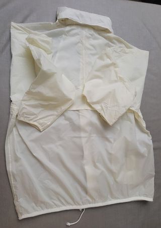 K-Way impermeabile bianco da uomo