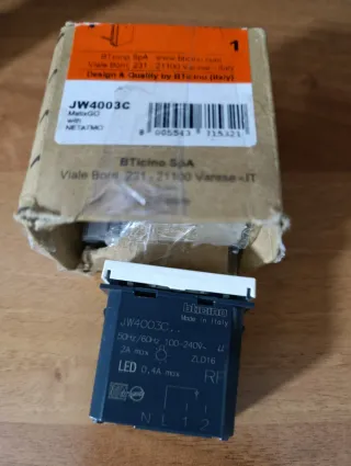 BTICINO MatixGO Deviatore Connesso JW40003,