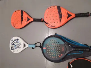 Lote 4 palas de pádel (2 Kuikma, 1 Babolat)