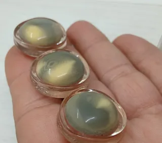 3 Bottoni Vintage Lucite Anni '60 Space