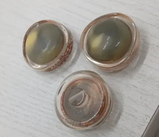 3 Bottoni Vintage Lucite Anni '60 Space