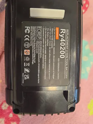 Batería Li-ion Ryobi Repuestos