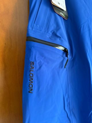 Pantalones de esquí/snowSalomon Talla M Azul/Negro