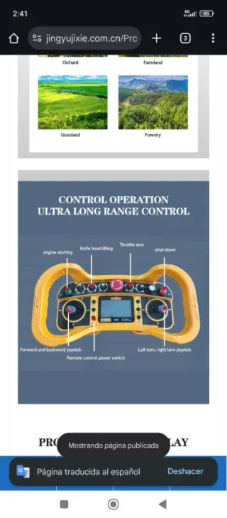 Robot Desbrozador RC