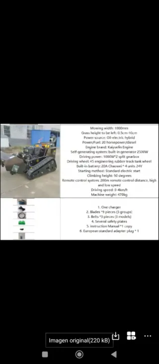 Robot Desbrozador RC