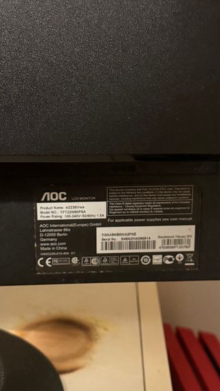 Monitor AOC e2236Vwa – 22” Full HD |